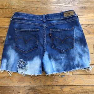 Levi's Shorts - Distressed Levi's Denim Shorts Levi's Shorts - Distressed Levi's Denim Shorts